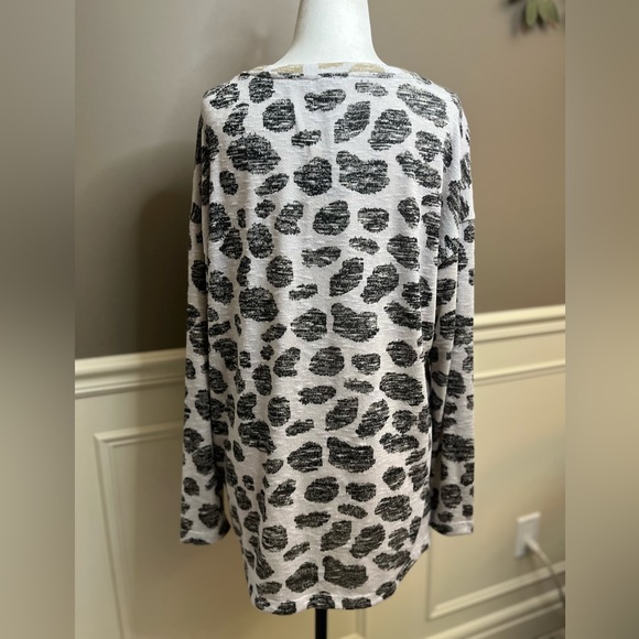 Tribal Jeans lightweight crewneck sweater relaxed fit large cashew black knit - Picture 11 of 14